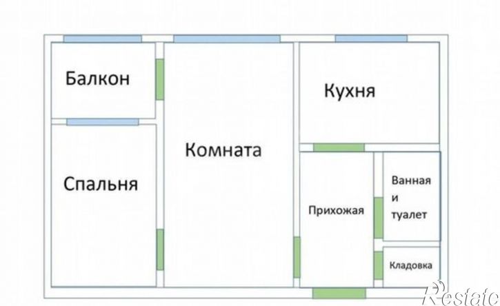 2-комн квартира улица Коли Мяготина, 83,  д. 83