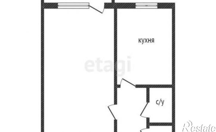 1-комн квартира жилой район Заозёрный, 4-й микрорайон, 31