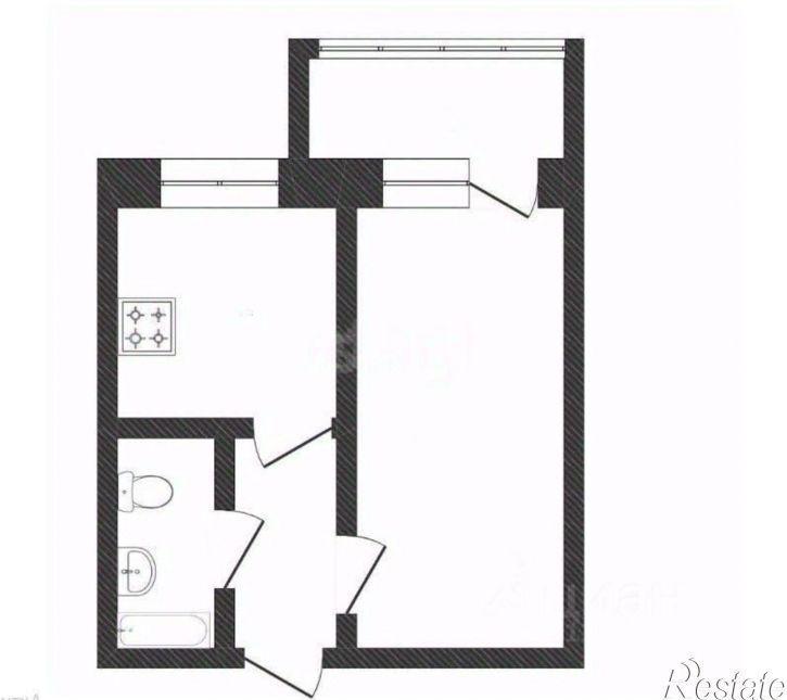 1-комн квартира ул Луначарского, 102,  д. 102