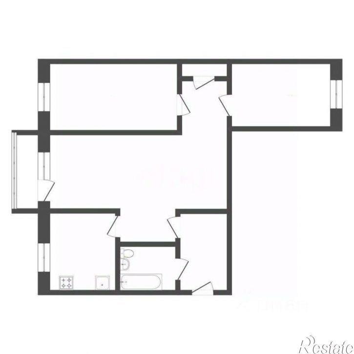 3-комн квартира ул Гоголя, 124,  д. 124