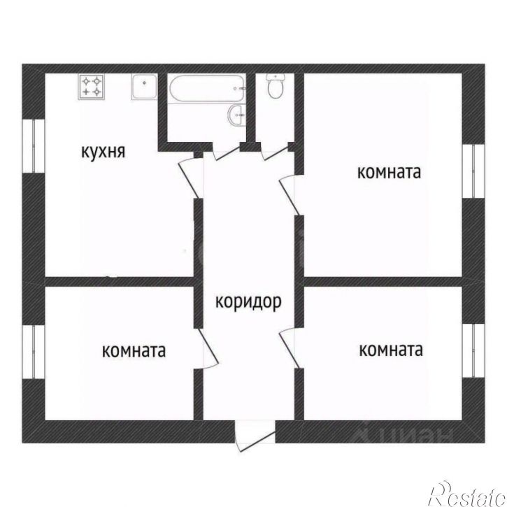 3-комн квартира ул Артёма, 35,  д. 35