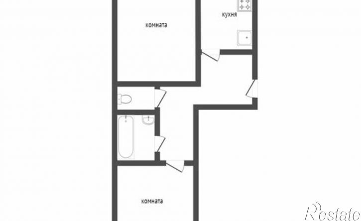 2-комн квартира жилой район Заозёрный, 3-й микрорайон, 31