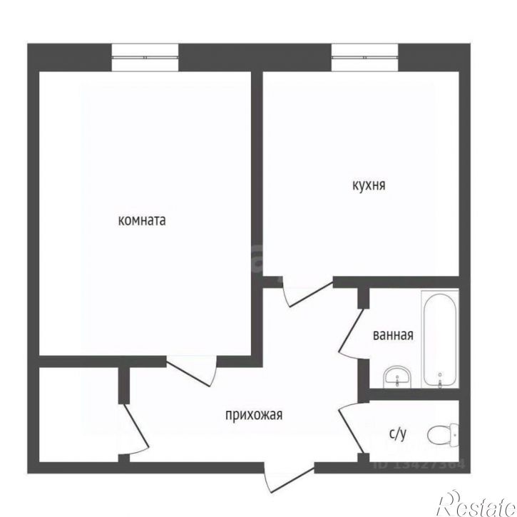 1-комн квартира улица Котовского, 87,  д. 87