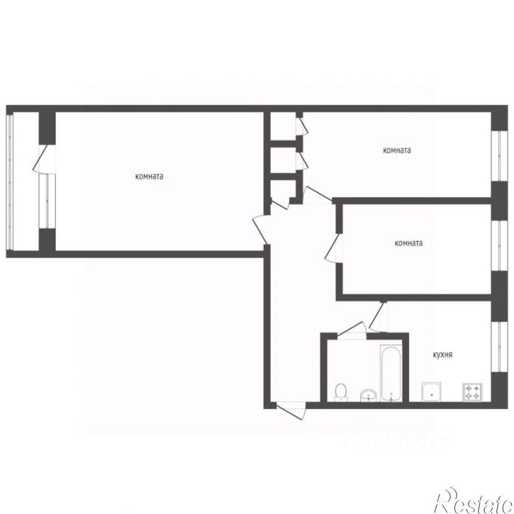 3-комн квартира улица Дружбы, 6,  д. 6
