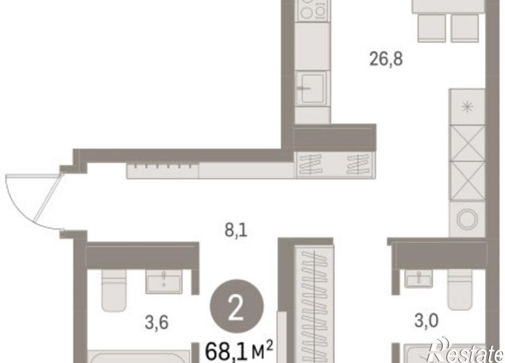 3-комн квартира в новом доме ул Пролетарская, 40а,  д. 40а