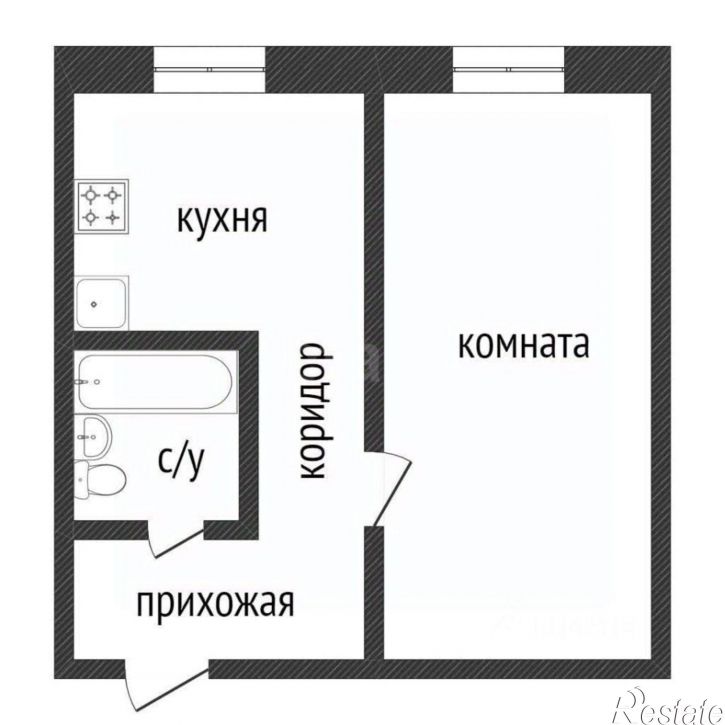 1-комн квартира Новая улица, 9,  д. 9