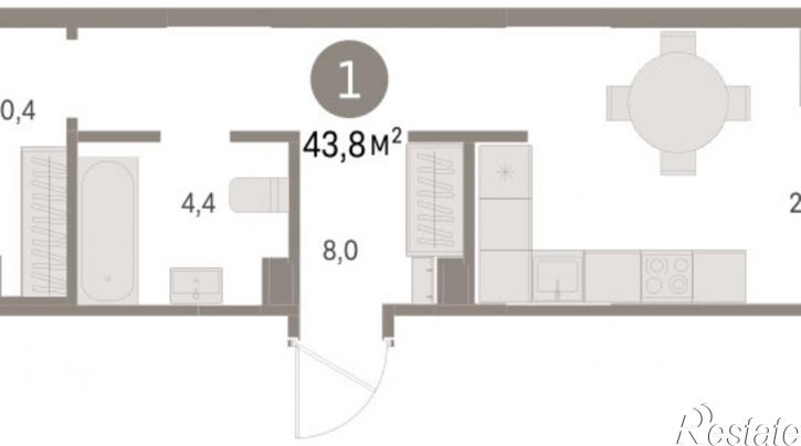 2-комн квартира в новом доме ул Пролетарская, 40а,  д. 40а