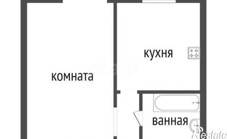 1-комн квартира жилой район Заозёрный, 5-й микрорайон, 1