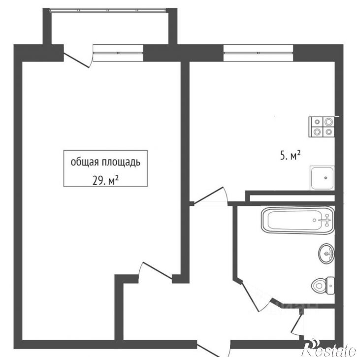 1-комн квартира улица Галкино станция, 5,  д. 5