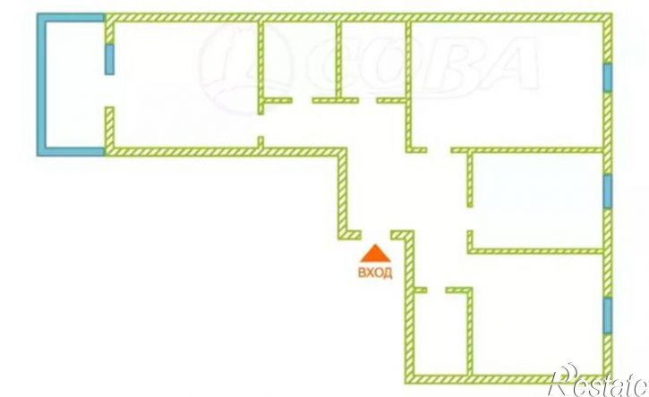 3-комн квартира жилой район Заозёрный, 6-й микрорайон, 3