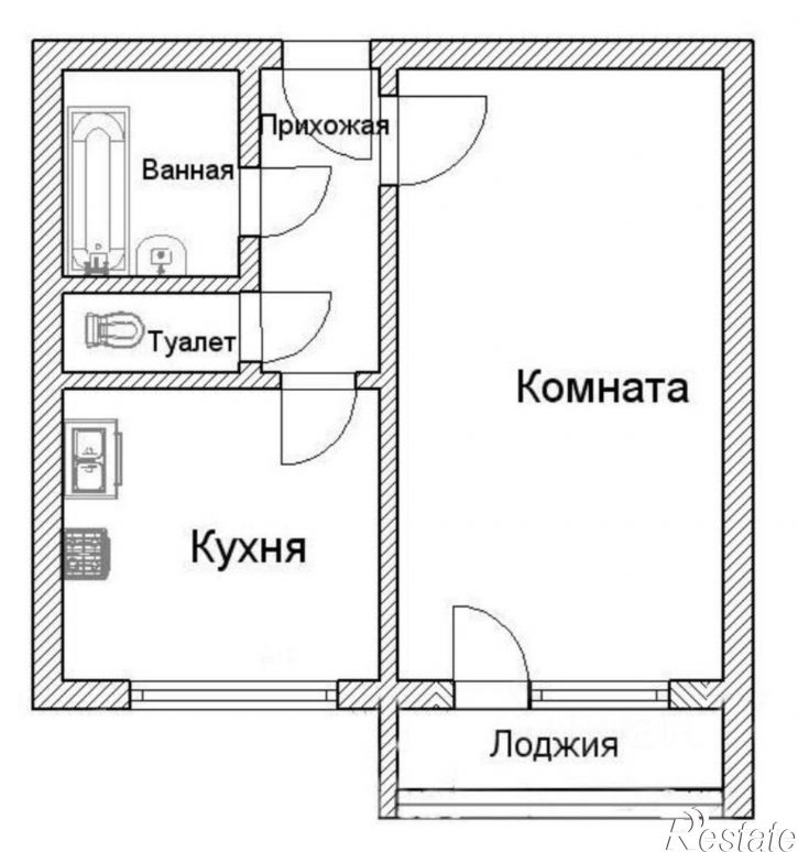 1-комн квартира ул Зайцева, 3,  д. 3
