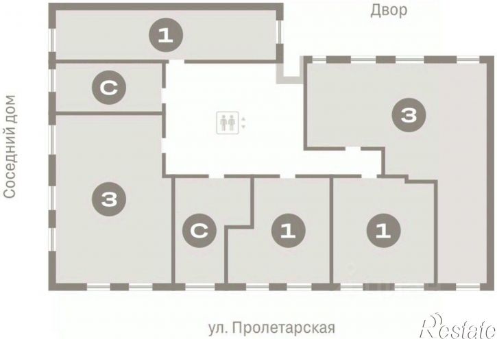 3-комн квартира в новом доме ул Пролетарская, 40а,  д. 40а