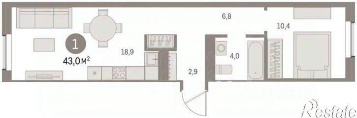 2-комн квартира в новом доме ул Пролетарская, 40а,  д. 40а
