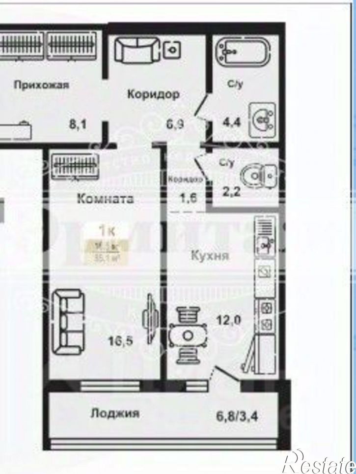 1-комн квартира ул Аргентовского, 125,  д. 125