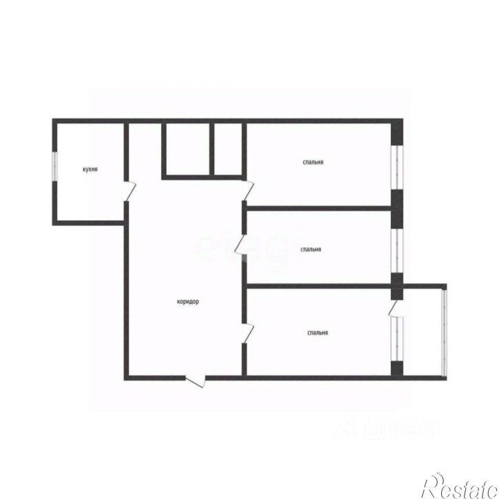 3-комн квартира Солнечный б-р, 6,  д. 6