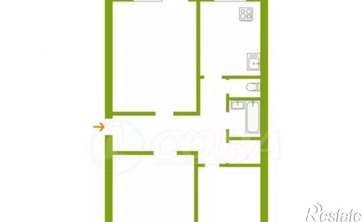 3-комн квартира ул Достоевского, 70а,  д. 70а