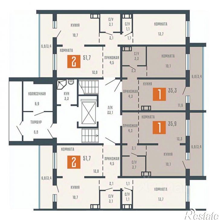 2-комн квартира в новом доме ул Тимофея Невежина, 3д 2,  д. 3д 2,  к. 2