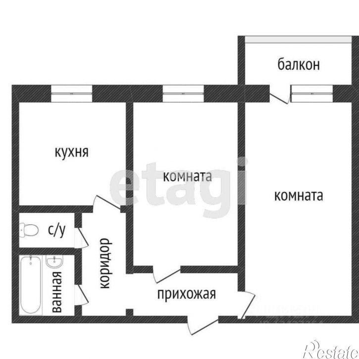 2-комн квартира ул Гоголя, 55,  д. 55