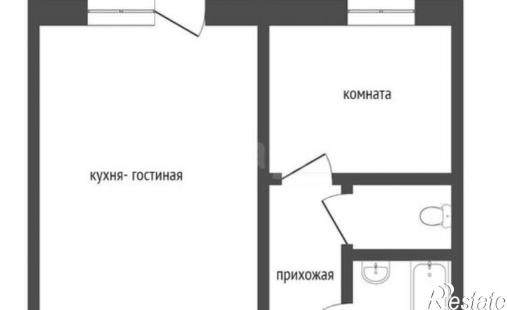 1-комн квартира 18-й микрорайон, 7к1
