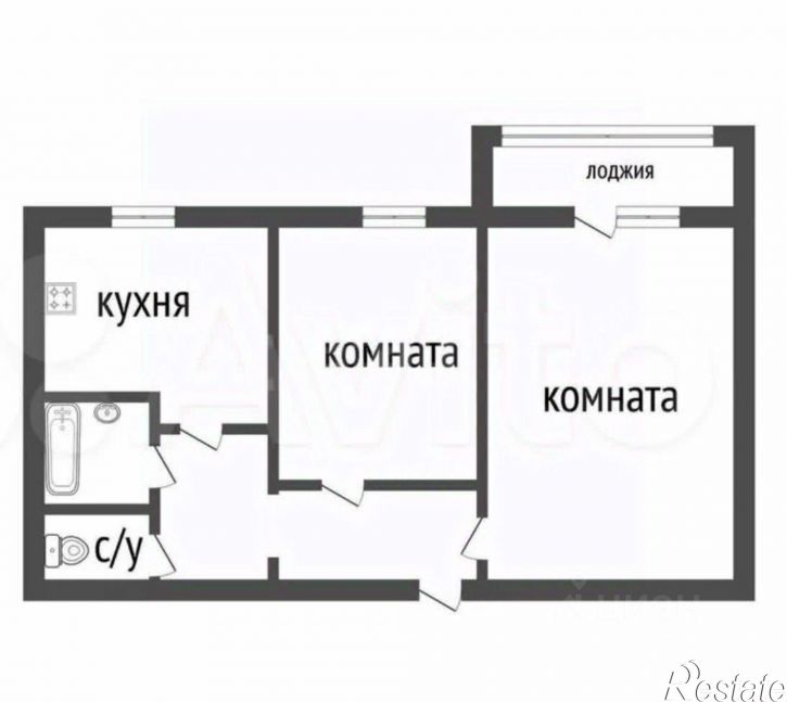 2-комн квартира городской округ Курган