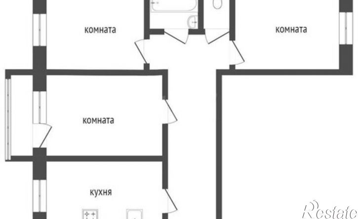 2-комн квартира жилой район Заозёрный, 3-й микрорайон, 26