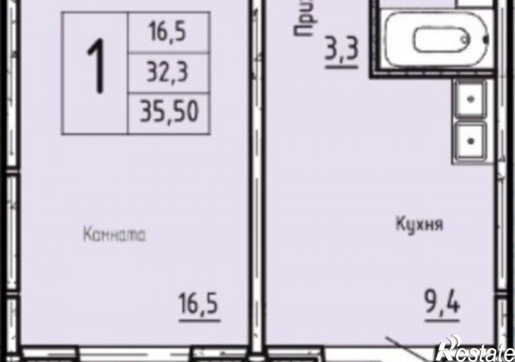 1-комн квартира жилой район Заозёрный, 7-й микрорайон, 11