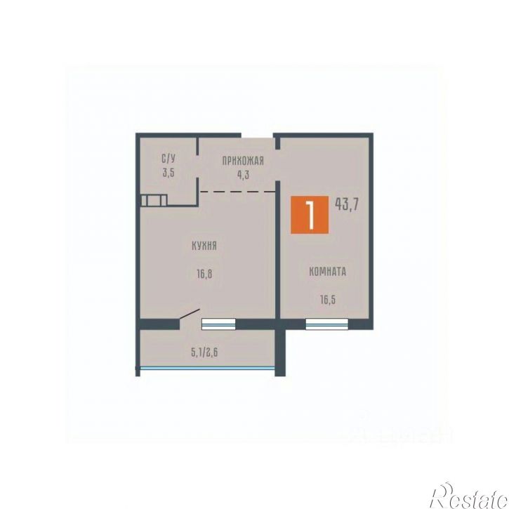 1-комн квартира в новом доме ул Тимофея Невежина, 3д 1,  д. 3д 1,  к. 1