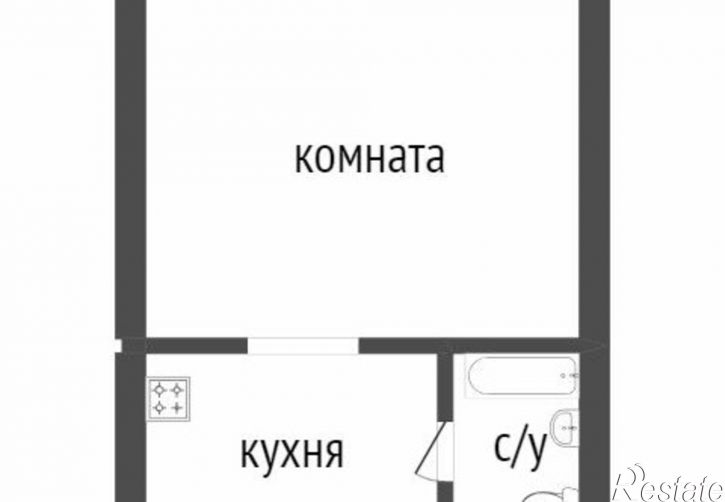 1-комн квартира ул Половинская, 8,  д. 8