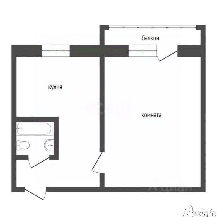 1-комн квартира пр-кт Конституции, 42,  д. 42