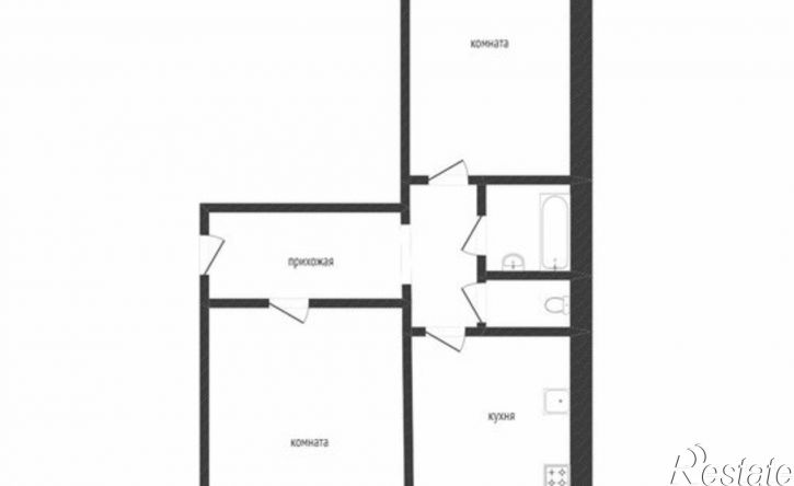 2-комн квартира жилой район Заозёрный, 7-й микрорайон, 22