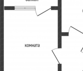 1-комн, 33кв м, этаж 5/9 жилой район Заозёрный, 6-й микрорайон, 1