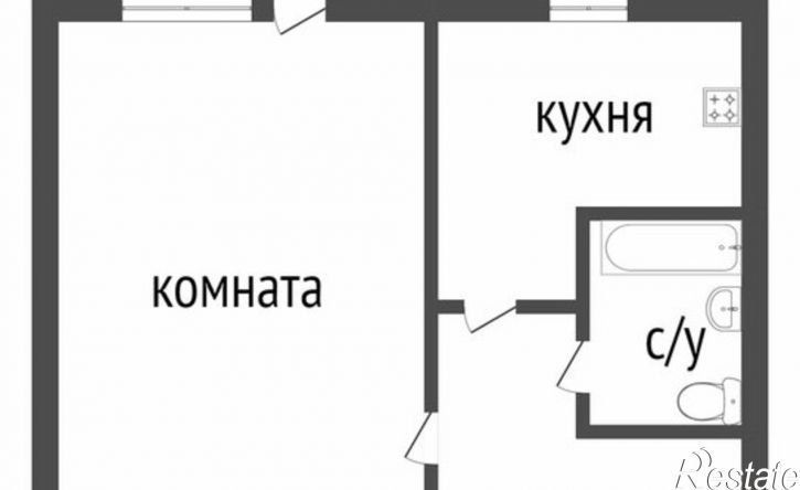 1-комн квартира ул Алексеева, 5 1,  д. 5 1,  к. 1