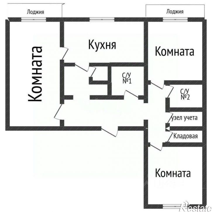 3-комн квартира городской округ Курган