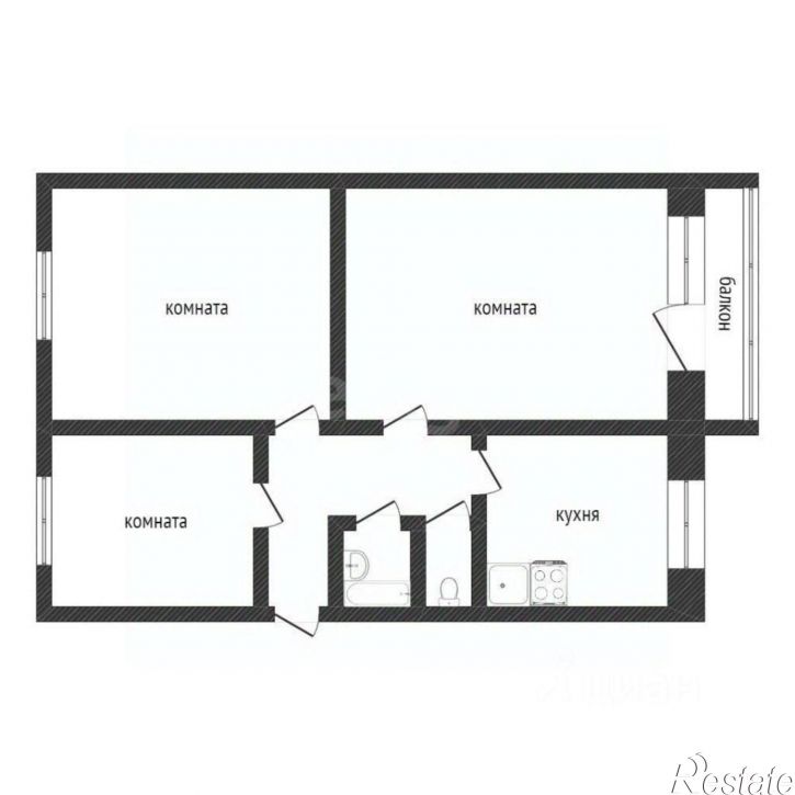 3-комн квартира ул Черняховского, 8а,  д. 8а