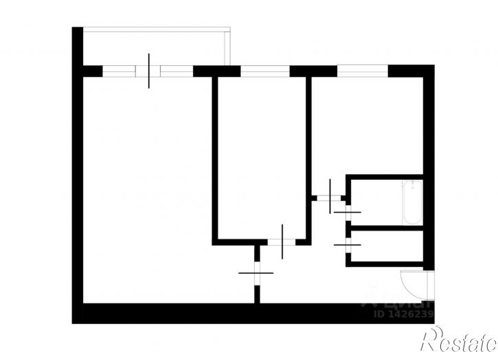 2-комн квартира жилой район Заозёрный, 6-й микрорайон, 4
