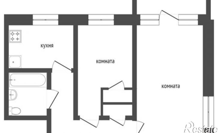 2-комн квартира Курган, улица Гоголя, 9
