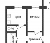 2-комн, 50кв м, этаж 9/9 жилой район Заозёрный, 2-й микрорайон, 25