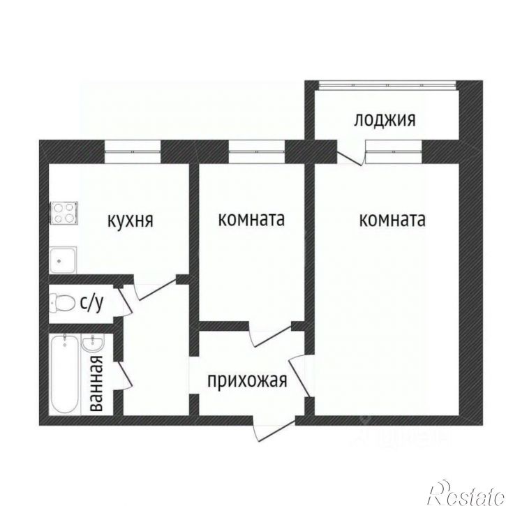 2-комн квартира городской округ Курган