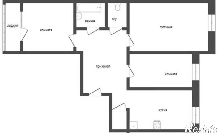 3-комн квартира ул Чапаева, 21,  д. 21