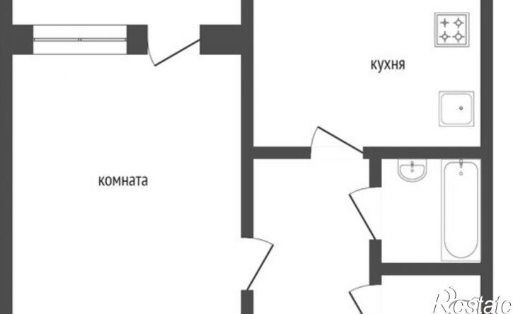 1-комн квартира ул Кравченко, 61,  д. 61
