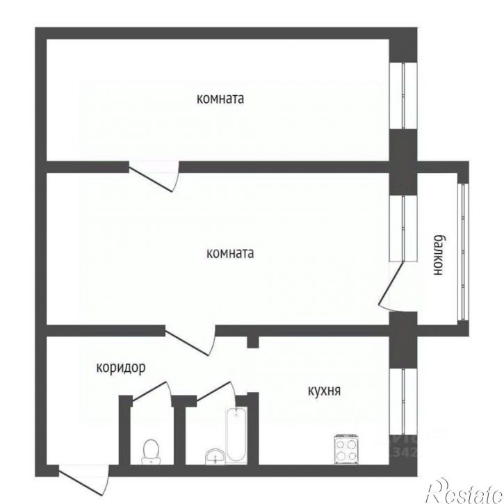 2-комн квартира пр-кт Машиностроителей, 9,  д. 9