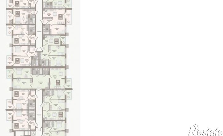 2-комн квартира в новом доме жилой район Заозёрный, 12-й микрорайон, 2