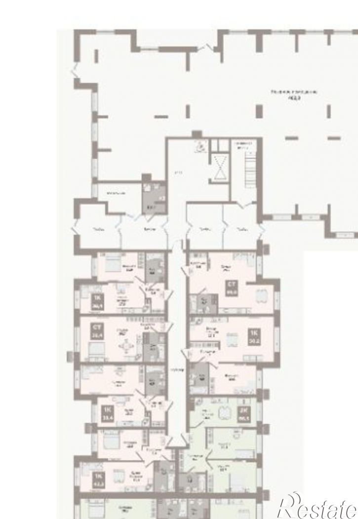 1-комн квартира в новом доме жилой район Заозёрный, 12-й микрорайон, 2