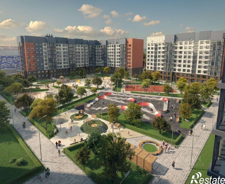1-комн квартира в новом доме жилой район Заозёрный, 12-й микрорайон, 2
