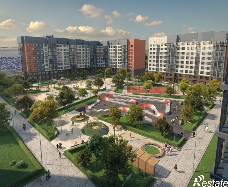 1-комн квартира в новом доме жилой район Заозёрный, 12-й микрорайон, 1