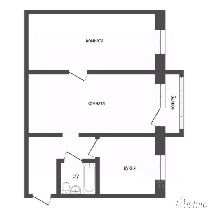 2-комн квартира улица Красина, 78,  д. 78