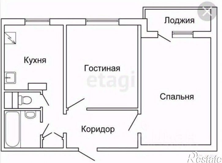 2-комн квартира городской округ Курган