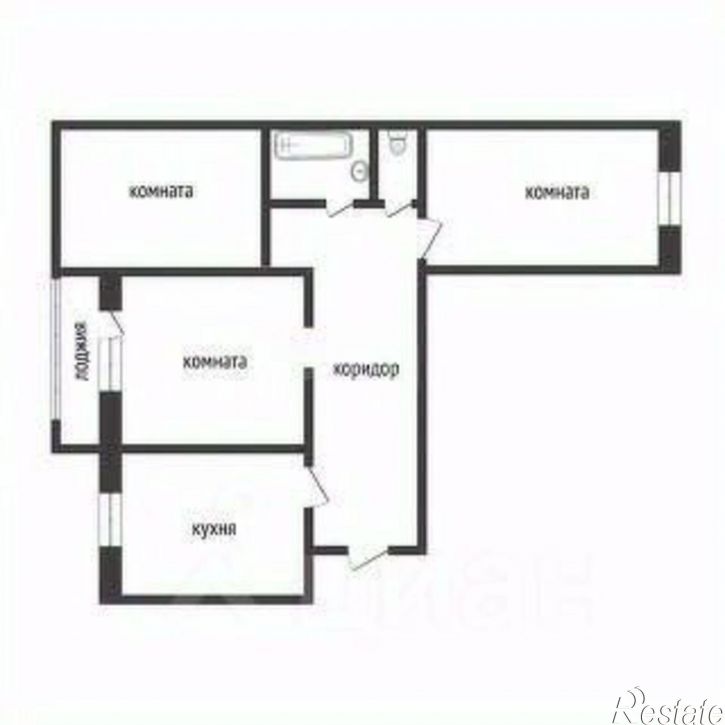 3-комн квартира 7-я Больничная улица, 38Б,  д. 38Б
