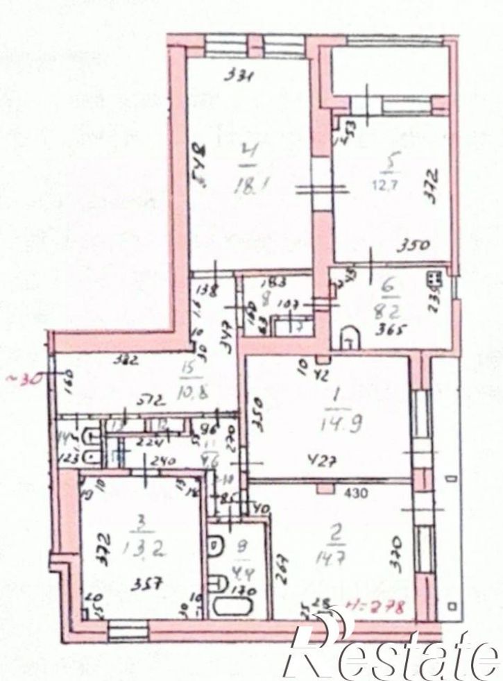 4-комн квартира улица Пушкина, 187,  д. 187