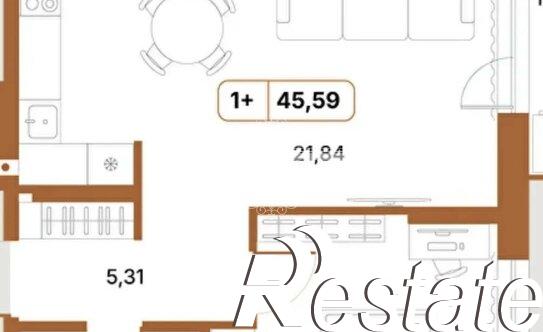 Купить квартиру за 4 860 000 рублей на Чернореченская улица, 107